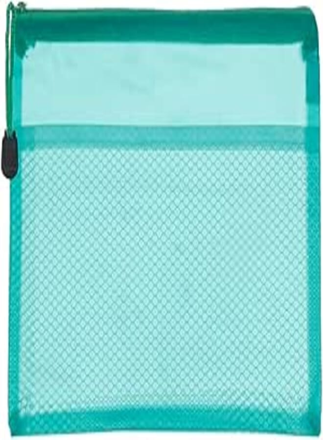 3A MS1005-A4 Plastic Zipper File 24 * 34 cm 1 Piece - Green